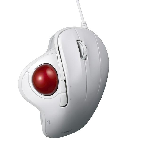 Nakabayashi マウス トラックボール(Chrome/Mac/Windows11対応) ホワイト MUS-TUIF181W ［光学式 /有線 /5ボタン /USB］ | ナカバヤシ | 07