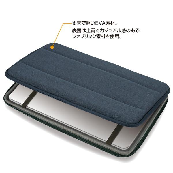 Nakabayashi ノートパソコン対応［〜11.6インチ］ EVA製セミハードケース  ブルー SZC-FC112101BL | ナカバヤシ | 02