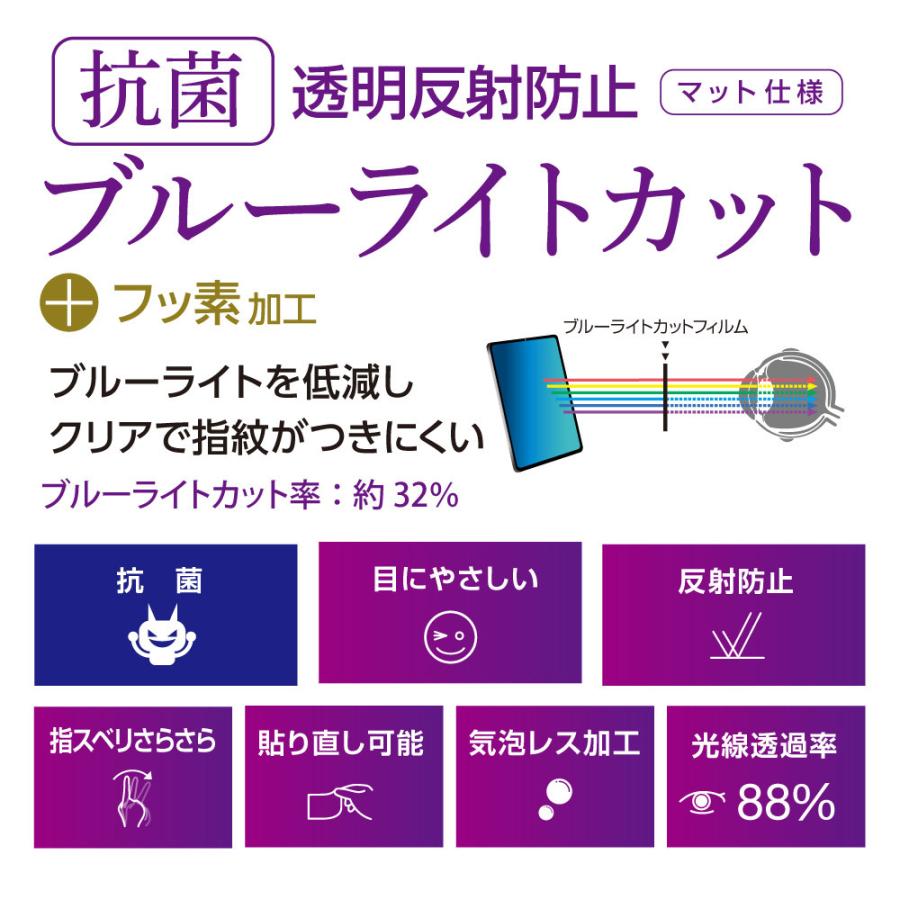 Nakabayashi Surface Laptop Go用 液晶保護フィルム 抗菌 ブルーライトカット 透明反射防止   TBF-SFLG20FLGBC [振込不可] | ナカバヤシ | 02