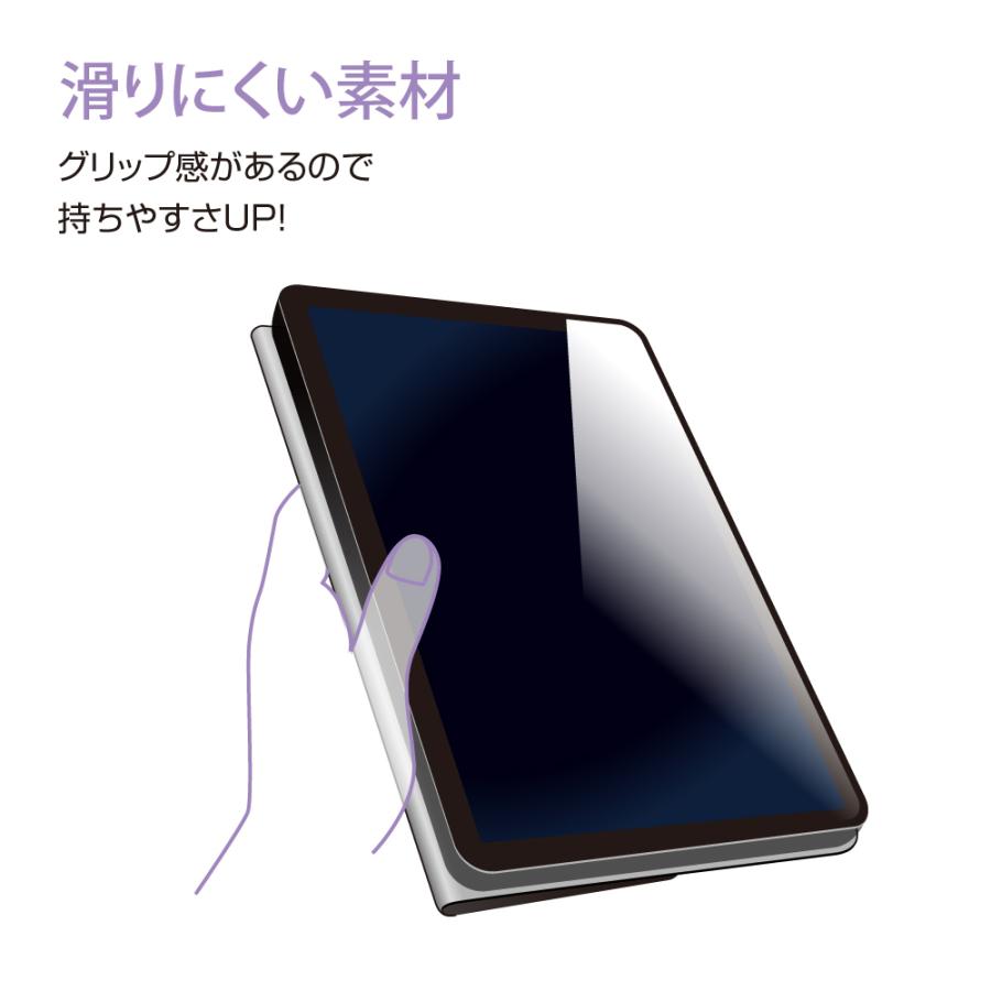 Nakabayashi 10.9インチ iPad Air（第4世代）用 エアリーカバー ブラック TBC-IPA2006BK | ナカバヤシ | 07