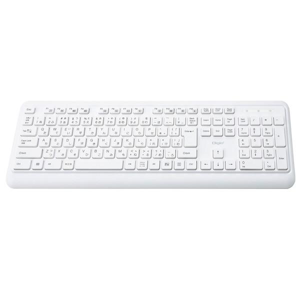 Nakabayashi キーボード・マウスセット (Chrome/Windows11対応) ホワイト MK-04W ［ワイヤレス /USB］ 【864】 | ナカバヤシ | 11