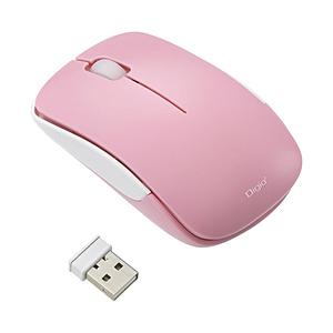 Nakabayashi マウス (Chrome/Mac/Windows11対応) ピンク MUS-RKT186P ［BlueLED /無線(ワイヤレス) /3ボタン /USB］ | ナカバヤシ