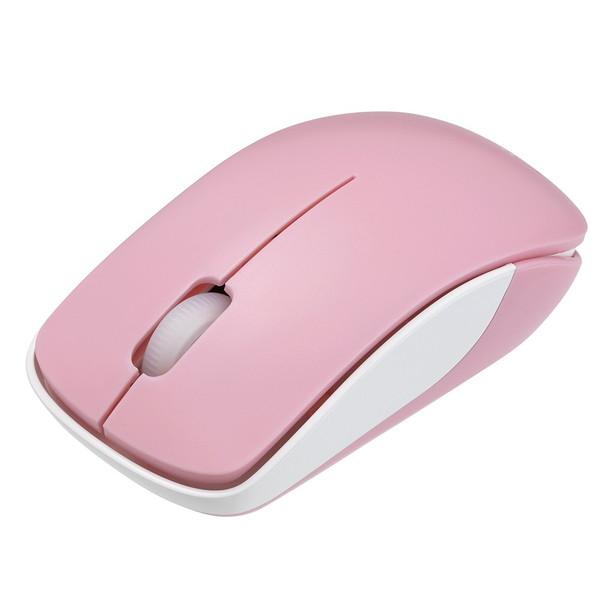 Nakabayashi マウス (Chrome/Mac/Windows11対応) ピンク MUS-RKT186P ［BlueLED /無線(ワイヤレス) /3ボタン /USB］ | ナカバヤシ | 01