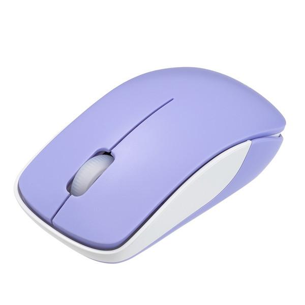 Nakabayashi マウス (Chrome/Mac/Windows11対応) パープル MUS-RKT186PUR ［BlueLED /無線(ワイヤレス) /3ボタン /USB］ | ナカバヤシ | 01