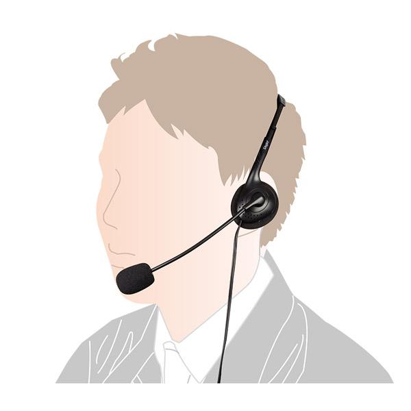 Nakabayashi ヘッドセット  ブラック MHM-S24BK ［φ3.5mmミニプラグ /両耳 /ヘッドバンドタイプ］ | ナカバヤシ | 05