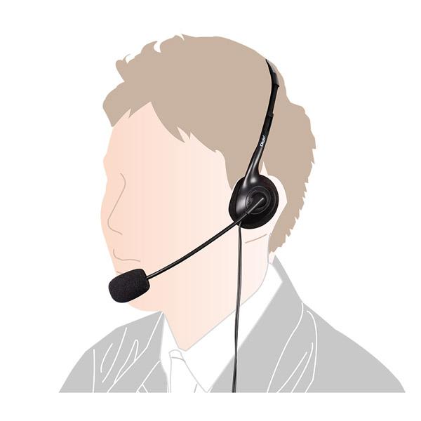 Nakabayashi ヘッドセット  ブラック MHM-M27BK ［φ3.5mmミニプラグ /片耳 /ヘッドバンドタイプ］ 【864】 | ナカバヤシ | 05