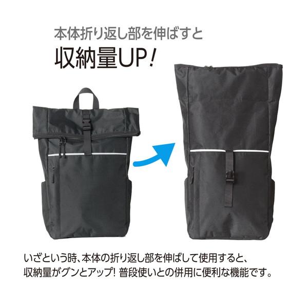 Nakabayashi ノートパソコン対応［〜14インチ］ キャリングバックパック 16L 防災対応  ブラック CB-B01BK | ナカバヤシ | 07