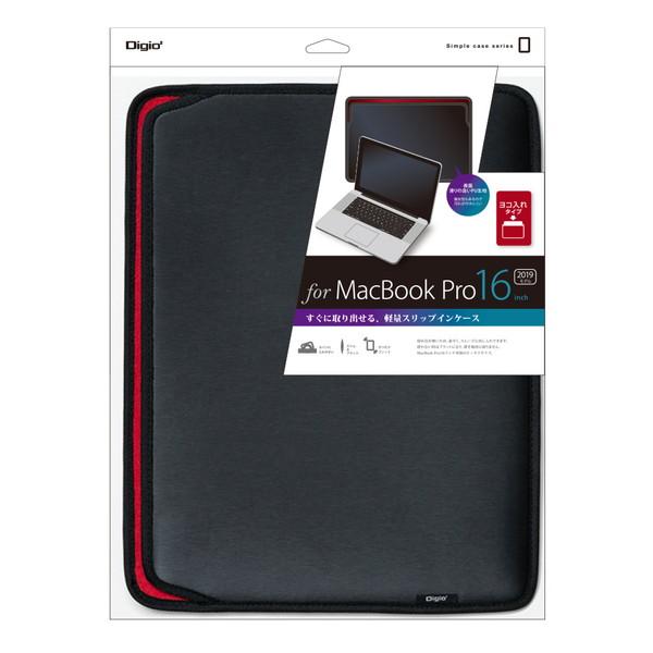 Nakabayashi MacBook Pro 16インチ（2019）用 スリップインケース 横入れ  ブラック SZC-MPY6103BK | ナカバヤシ