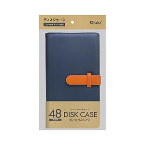 Nakabayashi Blu-ray/DVD/CD対応 ディスクケース 48枚収納  ネイビー BD-092-48NB | ナカバヤシ