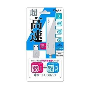 Nakabayashi USB3.0ハブ　（USB3.0×1ポート＋USB2.0×3ポート・バスパワー・ホワイト）　UH-3014W 【864】 | ナカバヤシ