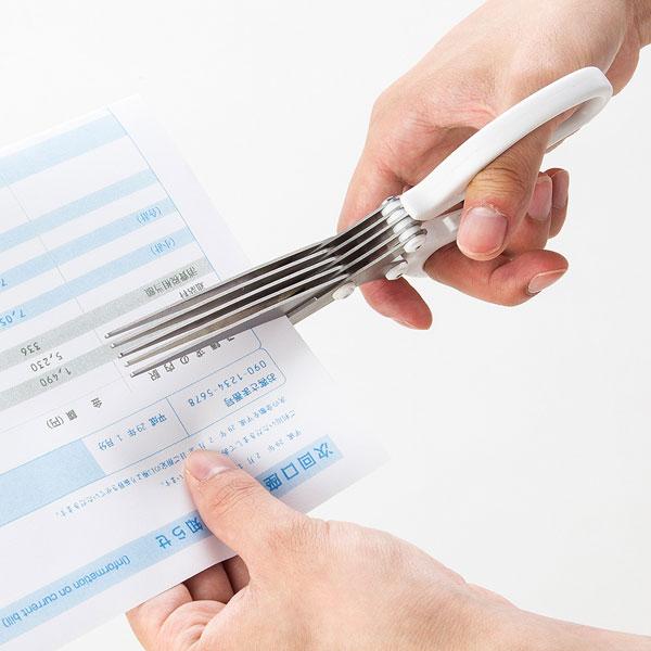 Nakabayashi NH-S101WH シュレッダーハサミ ホワイト | ナカバヤシ | 04