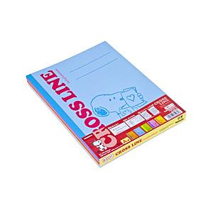Nakabayashi ピーナッツ スタンダード 5冊パック クロスラインノート  S-58A-5P ［セミB5・B5 /7mm(A罫) /横罫線］ | ナカバヤシ