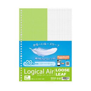 Nakabayashi ロジカル・エアー 軽量ルーズリーフ（A4・5mm方眼・100枚） LL-A402S | ナカバヤシ