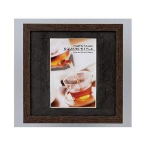 Nakabayashi 木製スクエアフォトフレーム KG判 ブラウン 【864】 | ナカバヤシ