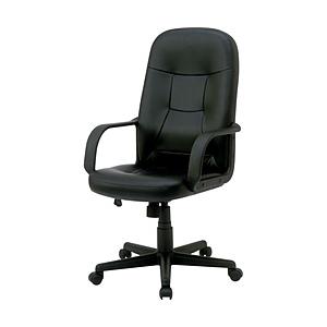 Nakabayashi CCL-002D　ＯＡレザ−チェア／ハイバック／ブラック | ナカバヤシ