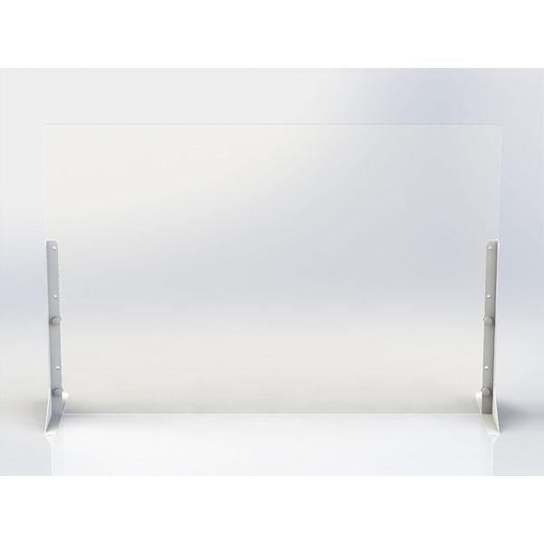 Nakabayashi 〔飛沫ガード〕 アクリルパーティション（W900×H600 高さ調節×D263mm） [振込不可] | ナカバヤシ | 02