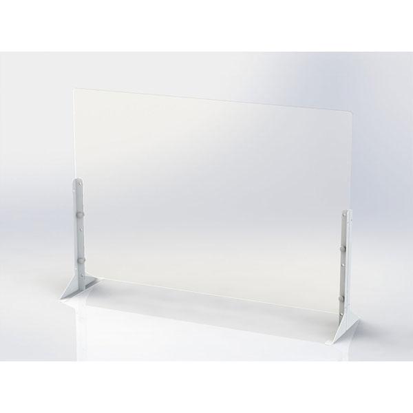 Nakabayashi 〔飛沫ガード〕 アクリルパーティション（W900×H600 高さ調節×D263mm） [振込不可] | ナカバヤシ | 03