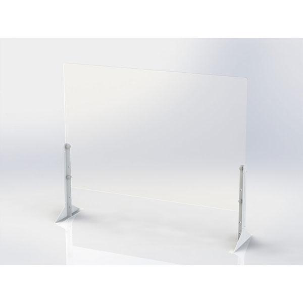Nakabayashi 〔飛沫ガード〕 アクリルパーティション（W900×H600 高さ調節×D263mm） [振込不可] | ナカバヤシ | 04