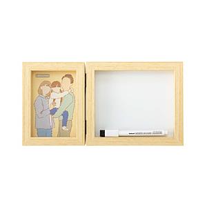 Nakabayashi メッセージフォトフレーム 木製 2面タイプ | ナカバヤシ