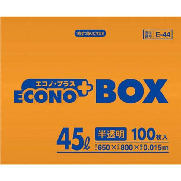 日本サニパック E-44エコノプラスBOX45L半透明　100枚　E44HCL |  | 01