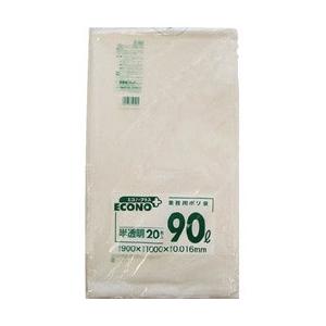 日本サニパック エコノプラス薄手タイプ半透明90L20枚　E90 | 