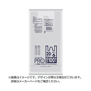 日本サニパック レジ袋 とって付 マチ付（東日本３０号／西日本４０号） STANDARD PRO(スタンダードプロ)  Y6N ［100枚 /半透明］ | 