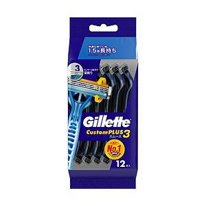 ジレット Gillette（ジレット） カスタムプラス3 スムース （12本） 〔ひげ剃り〕 | 