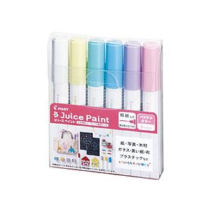 パイロット 水性顔料マーカー 極細 6色セット ジュースペイント パステルカラー SJP-120EF-6CP | PILOT（文具）