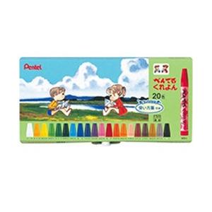 ぺんてる [クレヨン] ぺんてるくれよん 20色セット PTCR-20 | ぺんてる