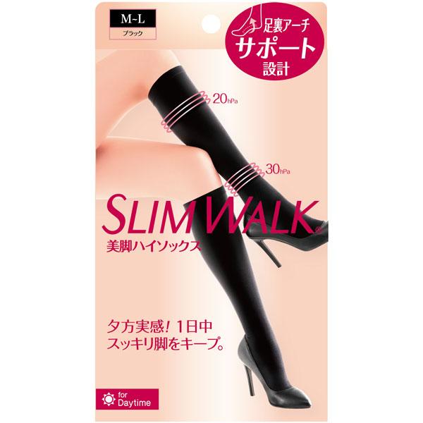ピップ SLIM WALK（スリムウォーク）美脚ハイソックス ML 〔着圧ソックス〕 | ピップ | 01