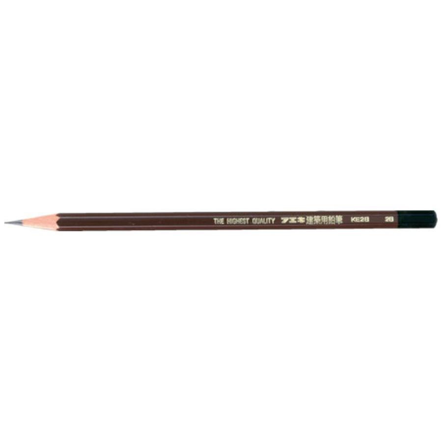 不易糊工業 建築用鉛筆　2B　（6本入）　KE2B-6 | 