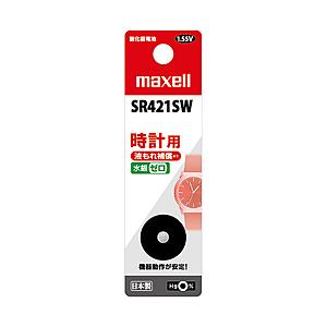 maxell 酸化銀電池   SR421SW 1BT B ［1個］ | maxell