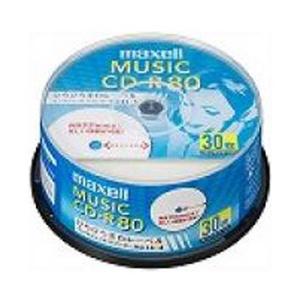 maxell 音楽用CD-R 80分/30枚【インクジェットプリンタ対応】【ホワイト】CDRA80WP.30SP | maxell