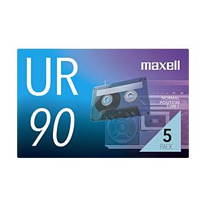 maxell オーディオカセットテープ90分5巻パック   UR-90N5P | maxell