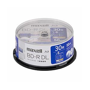 maxell 録画用BD-R DL   BRV50WPH.30SP ［30枚 /50GB /インクジェットプリンター対応］ | maxell