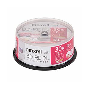maxell 録画用BD-RE DL   BEV50WPH.30SP ［30枚 /50GB /インクジェットプリンター対応］ | maxell