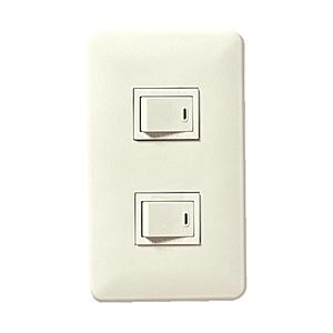 Panasonic(パナソニック) フルカラー埋込ダブルスイッチB（ミルキーホワイト） WNP5201MWP | Panasonic