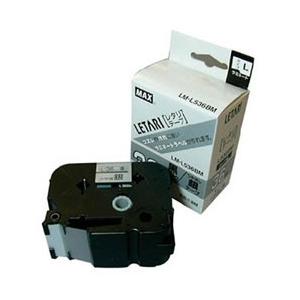 マックス ラベルプリンタ　ビーポップミニ　36mm幅テープ　つや消し銀地黒字　LML536BM | マックス