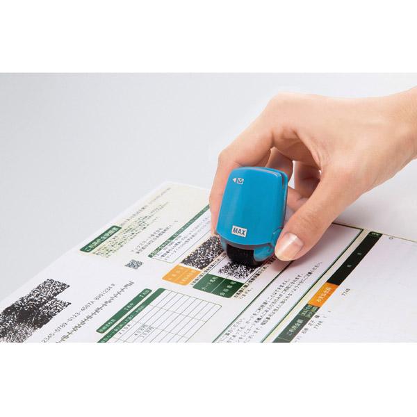 マックス レターオープナー付個人情報保護スタンプ「コロレッタ」ブルー　SA-151RL/B2 | マックス | 03