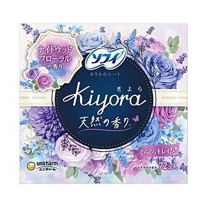 ユニチャーム 【sofy（ソフィ）】 Kiyora(きよら) フレグランス フロ−ラルリラックス 72枚 | 