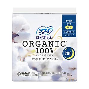 ユニチャーム sofy(ソフィ)はだおもい オーガニックコットン 多い夜用 290 10枚 | 