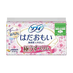 ユニチャーム sofy（ソフィ）はだおもい極うすスリム210羽つき（24枚）〔ナプキン〕 [振込不可] | 