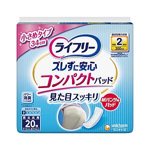 ユニチャーム ライフリー 紙パンツ専用尿とりパッド ズレずに安心紙パンツ用尿とりパッド コンパクト 2回吸収 20枚 紙パンツ専用パッド | 