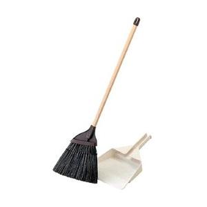 山崎産業 （ちりとり付ほうき）庭ほうきペア　BR358000UMB | 山崎産業