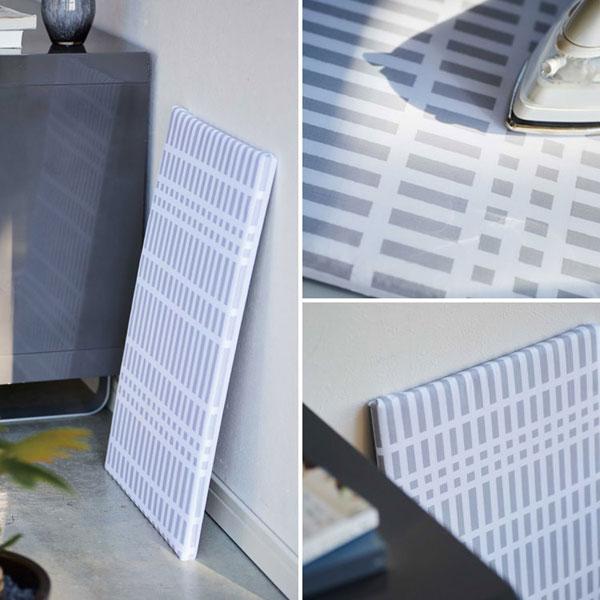 山崎実業 北欧風暮らしの定番　平型アイロン台　チェックグレー(Nordic Style Flat Ironing Board)  チェックグレー 1222 | 山崎実業 | 04