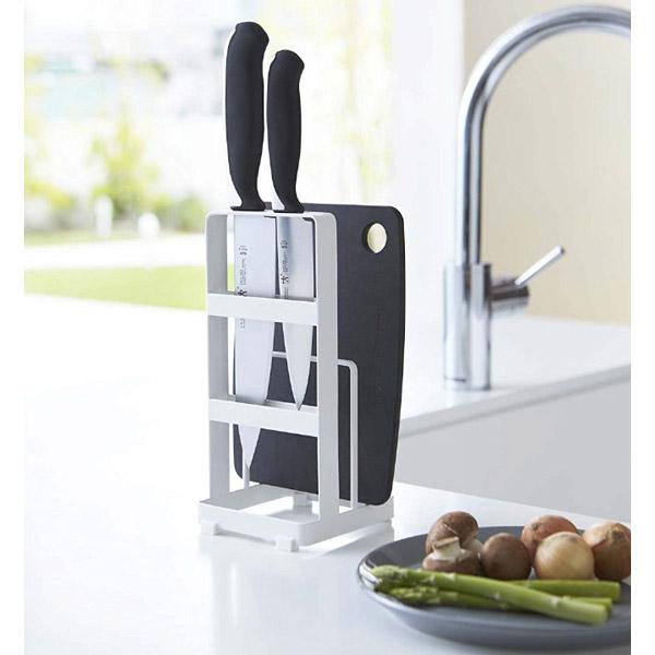 山崎実業 プレート　包丁・まな板スタンド　ホワイト 02436 ホワイト | 山崎実業 | 02