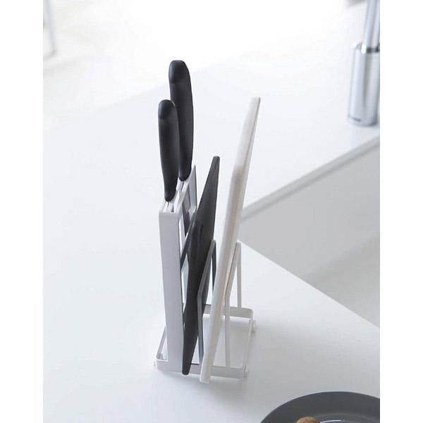 山崎実業 プレート　包丁・まな板スタンド　ホワイト 02436 ホワイト | 山崎実業 | 06