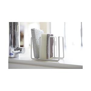 山崎実業 プレート　吸盤スポンジホルダー3連　ホワイト 02495 ホワイト | 山崎実業