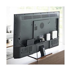 山崎実業 スマート　テレビ裏ラックワイド100  ブラック 3631 | 山崎実業
