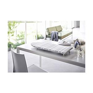 山崎実業 北欧風暮らしの定番　卓上脚付　舟型アイロン台　チェック　グレー  GY 5786 | 山崎実業